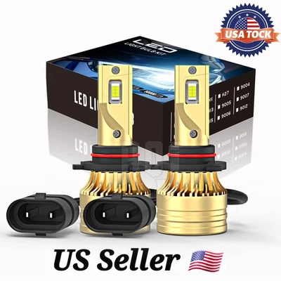 Pair Fit  BMW 328i 1996-1998 9005 HB3 6000K LED Headlight High Beam Bulbs - Image 1 of 4