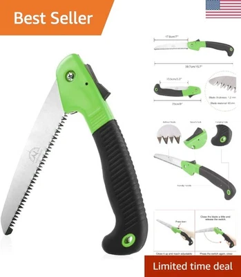 Sierra de podar plegable - Herramienta de jardín portátil de 7 pulgadas con función de bloqueo seguro Foto 1 de 4