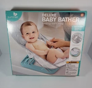 Summer Deluxe Baby Bather Folding Bath Sling - Picture 1 of 10