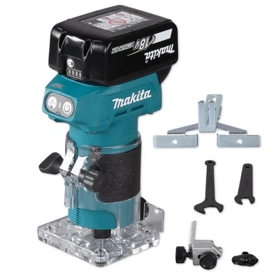 Makita Akku-Kantenfräse Fräsmaschine Oberfräse 18V DRT52Z 6mm - Bild 1 von 4