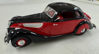 Guiloy Topline 压铸宝马 327 Coupe 红色黑色模型汽车收藏玩具 1: 18 — 第 1/4 张图片