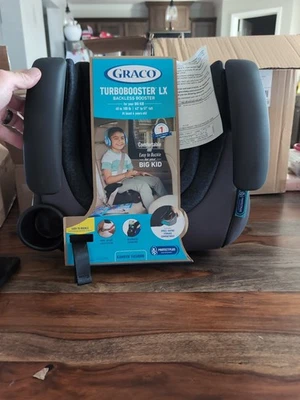 Compartimento de almacenamiento de asiento de auto elevador sin respaldo Graco TurboBooster LX Kamryn Foto 1 de 4