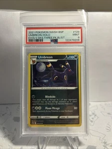 2021 Pokemon Sword & Shield Umbreon SWSH129 Black Star Promo Holo - PSA 9 - Bild 1 von 4