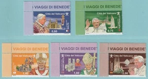 Vatikan 2011 ** postfrisch MiNr. 1721-1725 Papstreisen 2010 - Bild 1 von 1
