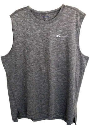Champion Shirt Mens XL Gray Sleeveless Athletic Muscle Tank Performance Gym - Image 1 of 4