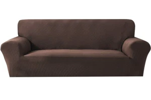 Stretch Sofa Slipcover 1-Piece Diamond Jacquard Couch Cover Washable Furnitur... - Picture 1 of 3