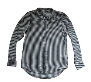 H&M Stripped Long Sleeve Blouse Size 8 - Picture 1 of 8