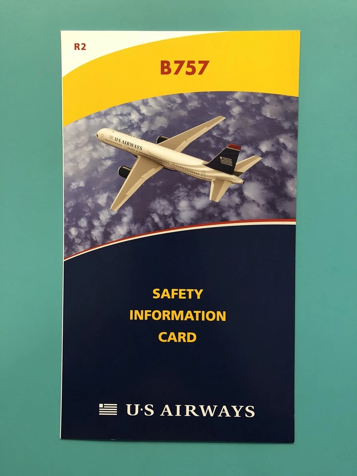 Tarjeta de seguridad US AIRWAYS--757 Foto 1 de 1