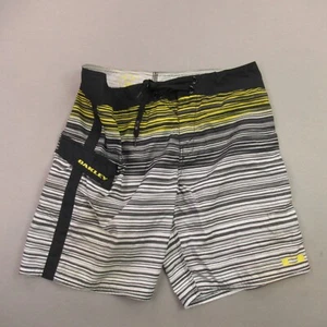 Oakley Shorts Mens 34 Board Shorts Swimwear Lightweight Swim Stripes - Picture 1 of 10
