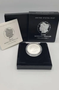 ✅ IN HAND 2023 Morgan Silber Dollar Stempelglanz Münze mit US Mint Box & COA - Bild 1 von 4
