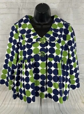 Chaqueta Ivy Jane Mujer M Plisada Imperio Preppy Lujo Artística Foto 1 de 4