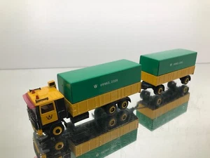 TEKNO HOLLAND VOLVO F12 WIT SIDDEBUREN COMBI TRUCK+TRAILER -1:50- FAIR - V74 - Picture 1 of 12