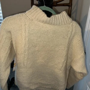 Suéter Vintage Laura Ashley Tejido Corto 100% Lana Talla PEQUEÑO HECHO EN GB - Imagen 1 de 5