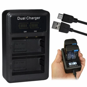 LCD SLIM USB Battery Charger for Sigma BP-61 BP61 Sigma SD Quattro H Camera - Picture 1 of 5