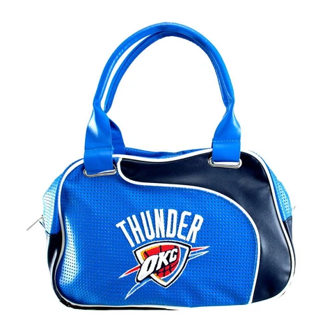 Oklahoma City Thunder NBA Women Perf-ect Bowler Bag Purse by Little Earth NEW Cover