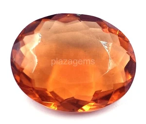 41.85 CT OVAL CUT NATURAL ORANGE CITRINE EGL CERTIFIED LOOSE  GEMSTONE 5JRV - Picture 1 of 6