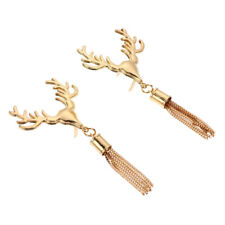  2 Pcs Fashion Bags Deer Head Hanging Spikes Decorative Buckle Wallet