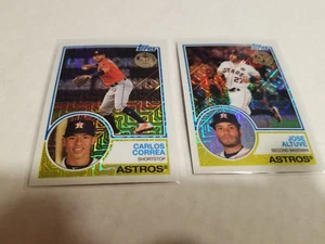 2018 Topps 1983 Chrome Lot of 2 Cards Carlos Correa #8 & Jose Altuve #15 Astros - Picture 1 of 1
