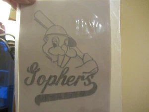 Camiseta TEAM THROWBACK LOGO GOPHERS vintage años 70 hierro en transferencia talla completa nueva de stock - Imagen 1 de 6