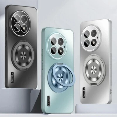 For OnePlus 13 5G, Luxury KickStand Aluminum Soft Side Ring Holder Case Cover - Image 1 of 4