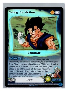 1x DBZ CCG LISTO PARA LA ACCIÓN 71 HOLO FOIL POCO COMÚN FUSIÓN SAGA LIMITADA - Imagen 1 de 1