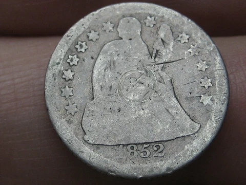 1852 O Seated Liberty Silver Dime- Good Details Cover