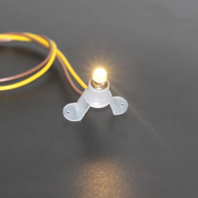 EVEMODEL 10Set LED weiß warm weiß 12V-14V Leuchtmittel mit Sockel E5.5 E5 Modellbau Deko