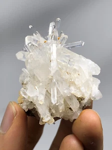 RARE Specialty Lemurian Clear Quartz Cluster 41.9g Beautiful! Top Clarity N52 - Picture 1 of 12