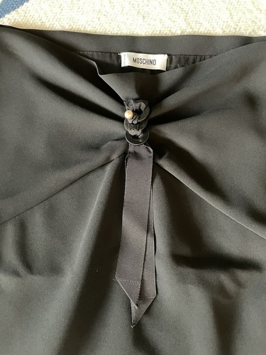 Abito Moschino nero bellissimo taglia M GB 10 indossato una volta