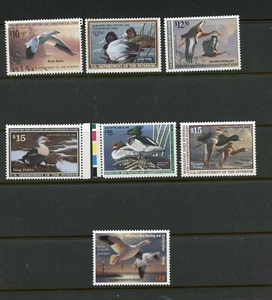 KMC4076-U.S. #RW55\\RW70 (U337), (7) Patos federales, cara $135,00, MNH, CV $186,50 - Imagen 1 de 1