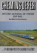 revue AFAC record Mondial vitesse sur rail, horaires,signalisation Suisse, métro