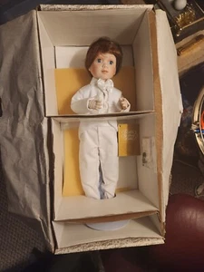 Franklin Heirloom Doll "Peter" First Holy Communion Porcelain Doll - Picture 1 of 3