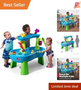 Toddler Water Table Plastic 39x24x32 Rain Showers Outdoor Sensory Play Set - Picture 1 of 10
