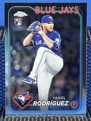 2024 Topps Chrome Update YARIEL RODRIGUEZ Toronto Blue Jays RC Rookie Card US107 - Image 1 of 2