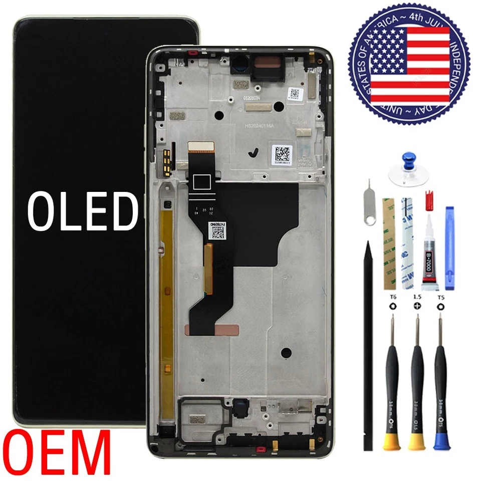 Digitalizador de pantalla táctil con pantalla OLED para Motorola MOTO G Stylus 5G 2024 XT2419 Foto 1 de 1