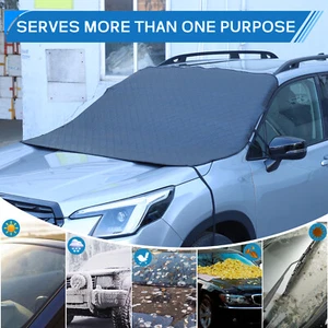 Black Car Sun Shade Windshield Sunshade Cover For Subaru Forester SK 2019-2024 - Picture 1 of 24