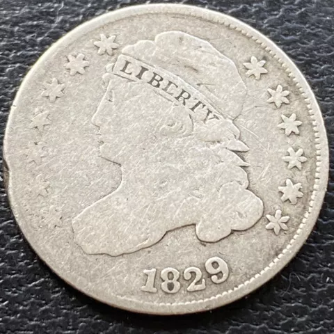 1829 Capped Bust Dime 10c Rare Early Date Better Grade   #29536 Cover