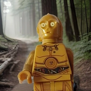 Mini C3PO Lego Figurine star wars minifigure Tiny Vintage C3PO - Picture 1 of 5