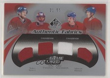 2003 SP Game Used Edition /55 Mike Komisarek Jose Theodore Marcel Hossa #QF-KTHK