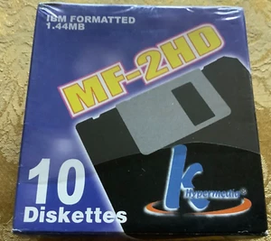 Festplatten, Diskette IBM Formatiert 10 Stück schwarz 1,44MB Khypermedia - Bild 1 von 7