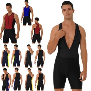 Costume da bagno uomo atletico racer schiena surf muta elasticizzato corto costume da bagno - Foto 1 di 45