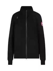 NEW Canada Goose women's Lawson Logo Patch Zipped Jacket in black size L #DC335 - Picture 1 of 13