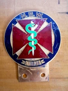 Vintage NSW Doctor's Enamel Car Badge - Picture 1 of 3