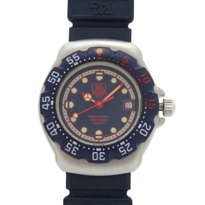 AUTHENTIC TAG HEUER 370.508 Formula 1 Navy Silver SS rubber Quartz Wristwatch - Image 1 of 4