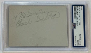 Chuck Goldstein signiert Vintage Cut Auto PSA Authentic Vocalizer The Modernaires - Bild 1 von 3