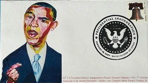 GG (Gary Gozemba) Cachet Inauguration Day 2009 Barrack Obama Text about Mom  - Picture 1 of 1