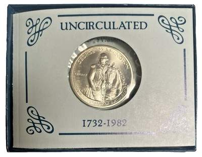 1982-D Silver George Washington 250th Anniversary Uncirculated Half Dollar - Image 1 of 4