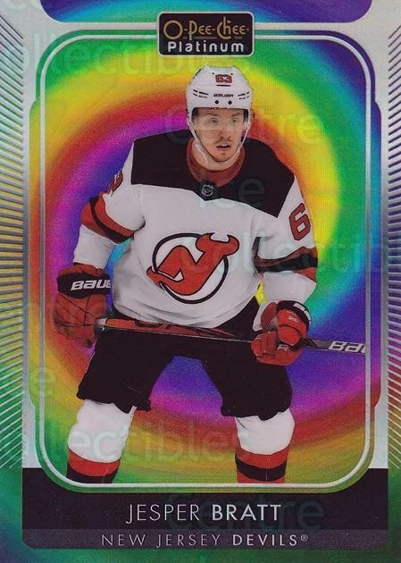 2021-22 O-Pee-Chee Platinum Rainbow Color Wheel #98 Jesper Bratt - Image 1 of 1
