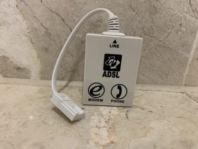 ADSL Telephone Broadband Micro Filter Splitter White Brand New - Image 1 of 4