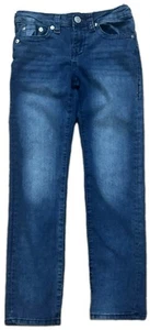 True Religion Geno Relaxed Slim Girls Blue Jeans Sz 12 Western Rodeo Rock 28x28 - Picture 1 of 11